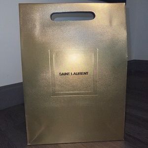 Saint Laurent Gold Shopping Bag